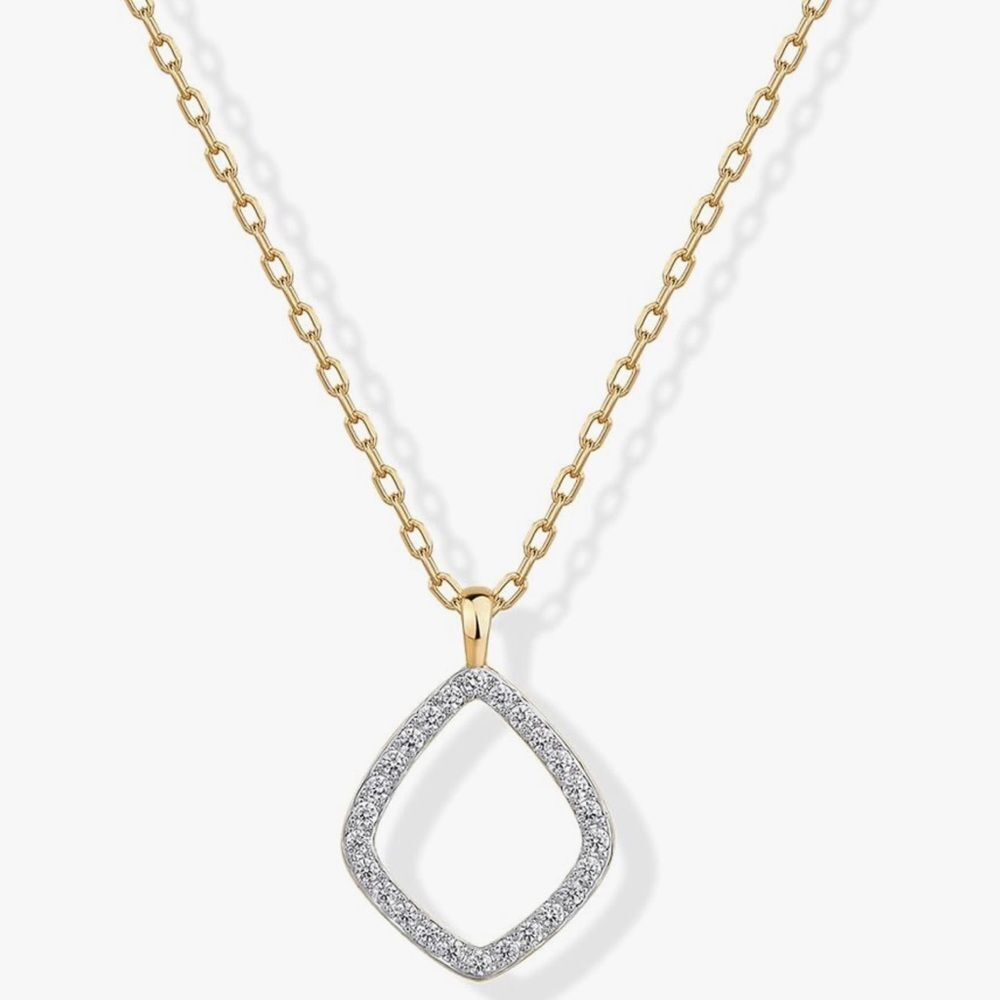 NEW 14K Gold Plated Elegant Pendant Necklace